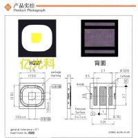 {}: 10ชิ้น Osram LUW HWQP LUW H9QP 1W นำ Emitter เย็นสีขาวพลังงานสูงลูกปัดโคมไฟ LED กับไฟหน้ารถไส้ตะเกียงทองแดง20มม. PCB