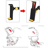 รองรับแท็บเล็ต วงเล็บแดชบอร์ด ตัวยึดกระจกหน้ารถ ที่ยึดถ้วยดูด ปรับขนาดได้ หมุน 306 ° เหมาะสำหรับมินิแท็บเล็ตขนาด 4-11 นิ้ว Air Mini