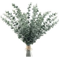Artificial Greenery For Home Decor Floral Arrangement Vase Decoration Real Touch Eucalyptus Leaves Faux Greenery Decor Fake Plant Branches