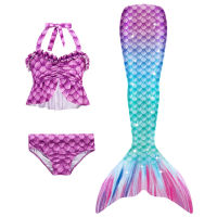 Kid Swimmable Mermaid Tail for Swimming Girls Fancy Halloween Costumes Clothes Mermaid Swimsuit Can Add Monofin Fin