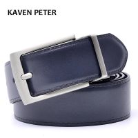 Reversible Buckle Belt Designer Belts Men High Quality Genuine Leather Luxury Strap Male Belts Dark Blue And Black Color Belts