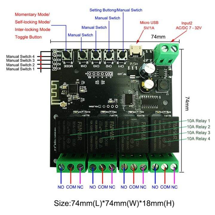 4ch-tuya-switch-wifi-switch-module-wireless-relay-smart-life-app-remote-control-smart-timer-for-smart-home-for-alexa