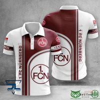 2023 new design- 1. 2023 F.C Nurnberg Bundesliga 3D Printed Polo T-shirt jersey（freenick name logo）New polo shirt