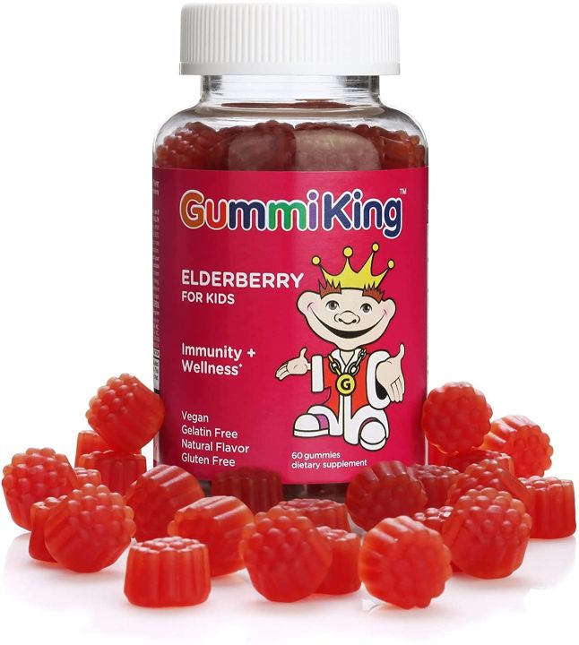 อัลเดอร์เบอร์รี่-สำหรับเด็ก-รสราสเบอร์รี่-แบบเม็ดเคี้ยว-elderberry-for-kids-immunity-wellness-raspberry-60-gummies-gummiking