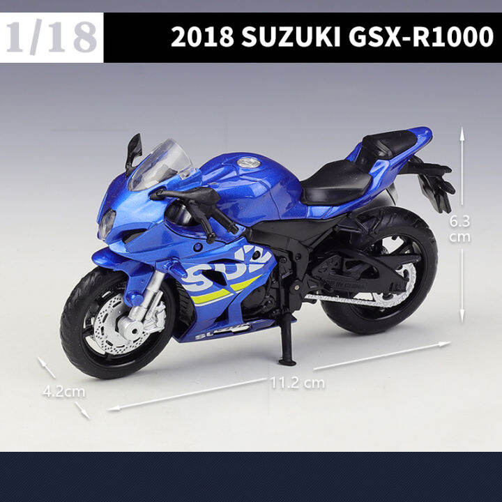 1-18-suzuki-gsx-r1000ล้อแม็ก-d-iecast-กีฬารถจักรยานยนต์รุ่นสามารถทำงานได้-shork-absorber-ของเล่นสำหรับของขวัญเด็กของเล่นคอลเลกชัน