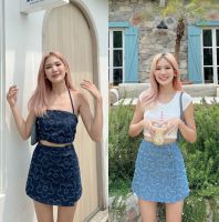 NICHARISSHOP - กระโปรงยีนส์ รุ่น Linah Skirt V.2