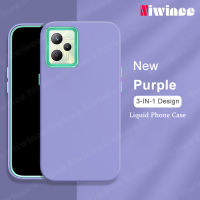 NIWINEE เคสของเหลว C35 Realme OPPO แบบ3 IN 1ปลอกซิลิโคนกันกระแทกถอดออกได้เคสโทรศัพท์ได้