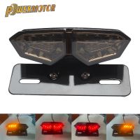 Motorcycle Flasher Tail Light Stop Signal Rear Lights Turn Universal 12V Bike Modified Parts Tuning Moto Cafe Racer Accessories