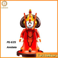 Leburst【สต๊อกพร้อม】ของเล่นบล็อกตัวต่อสตาร์วอร์ส Amidala ราชินี Amidala ชุดของเล่นบล็อกตัวต่อ