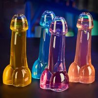 Creative Wine Glass Cup Penis shape Design Transparent Funny Gift Martini Juice Beer Cocktail Mug For Parties Bar KTV Night show Cups  Mugs Saucers