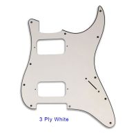 Pleroo อะไหล่กีตาร์-สำหรับ72 11สกรูหลุมมาตรฐาน St Humbuckers Pickguard กีตาร์รอยขีดข่วนแผ้นไม่มีการควบคุมค่า Ph