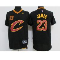 2023NBA Jerseys Cleveland Cavaliers No. 23 James Black Basketball T Shirt Sleeves