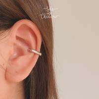 She with Cheewa | silver925 | thickie bar earcuff ต่างหูหนีบเงินแท้ มินิมอล เป็นทรงตรงๆ สุดชิค ปรับขนาดตามใบหูได้เลยค่ะ