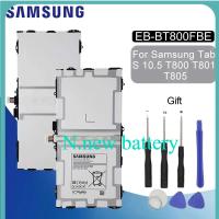 แบตเตอรี่ Samsung GALAXY Tab S 10.5 SM-T800 SM-T801 T805C SM-T805 T807 7900MAh EB-BT800FBU EB-BT800FBE EB-BT800FBC ฟรีอุปกรณ์ไขควง.