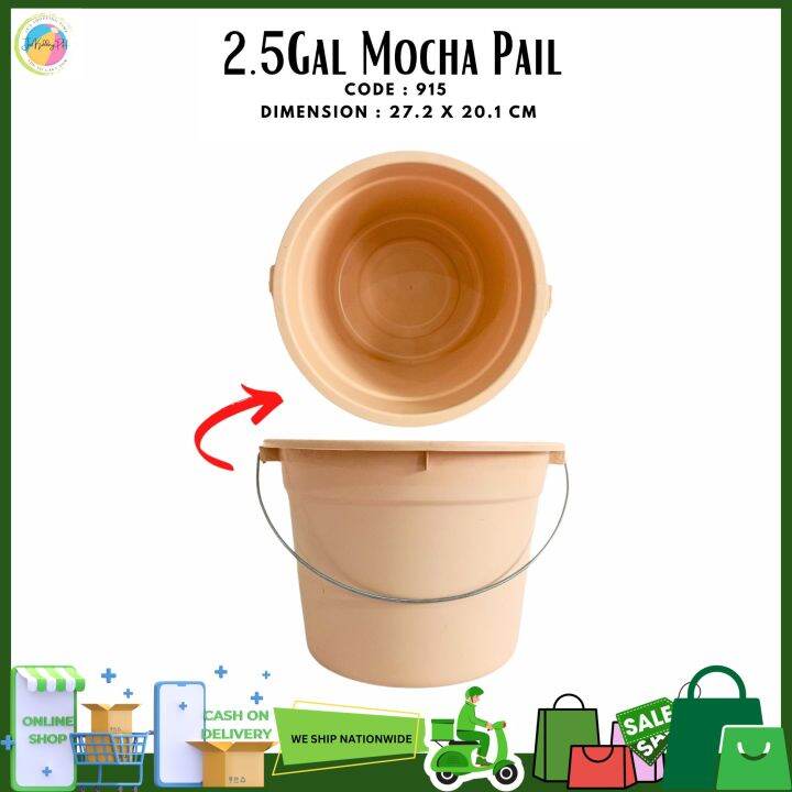 915 2.5 GAL PAIL COL/2.5 GALLON PAIL/PAIL/PLASTIC COLORED PAIL/PLASTIC ...