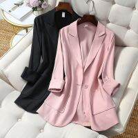 2022 Spring Blazers Women Korean Chic Loose Ladies Elegant Jackets Single Button Minimalist Oversize Tops