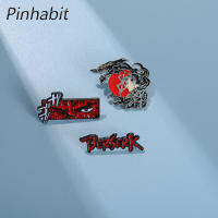 Pinhabit หมุดยึดหน้าอกนักรบเข็มกลัดปกคอเสื้อลายพิมพ์นักรบกัสป้ายสุนัขสีดำอุปกรณ์เสริมเสื้อผ้าของขวัญสำหรับเพื่อน