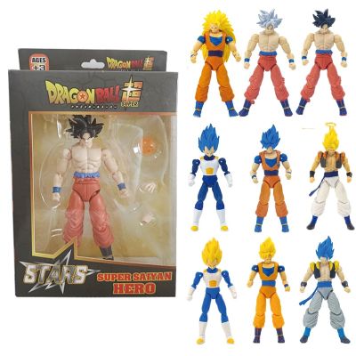 ZZOOI Dragon Ball SHF Goku Vegeta Action Figure Super Saiyan Gogeta Dbz Figurine PVC Collection Model Toys for Kids Gifts