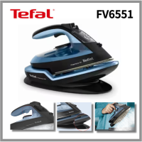 TEFAL FV6551เตารีดไอน้ำไฟฟ้าไร้สาย2400W Freemove ตัวกรองอากาศน้ำหนักเบาจานร้อนเซรามิคน้ำกันรอยเปื้อนฟังก์ชันป้องกันการรั่วไหลสองครั้ง11วินาทีชาร์จไฟได้เร็วความปลอดภัยปิดอัตโนมัติ