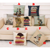 Slip Pillowcase Silk Waist Cushion Cover Case Throw Sofa Linen Cotton Home Decorative Case