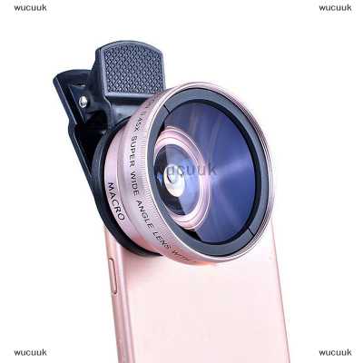 wucuuk 2in1เลนส์0.45X Wide Angle + 12.5X เลนส์มาโคร Professional HD Phone Camera LENS