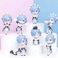 โมเดล Re:ZERO Rem (Maid Outfit Ver.) 1 Set 9cm Anime รีเซทชีวิต ฝ่าวิกฤติต่างโลก Re: Life in a different world from zero Figure Packed in Box Model