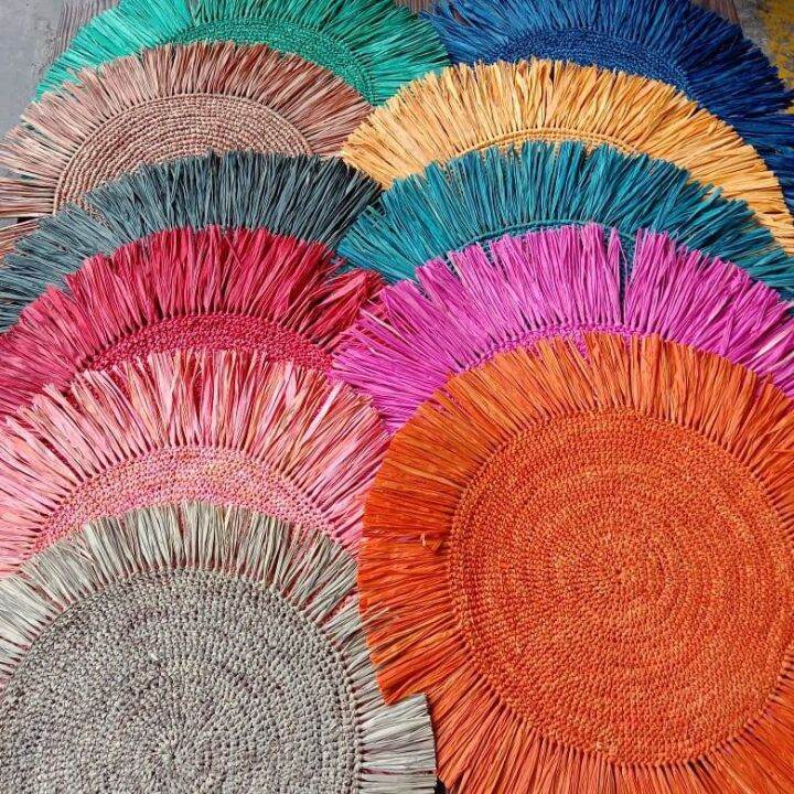 ♙RAFFIA Placemat Handmade Local Native 46 cm☸ Lazada PH
