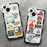 Penka SHOP เคสโทรศัพท์ S21 S22 S23 Samsung Galaxy,มาพร้อม S9 S10พิเศษพร้อมฝาครอบสติ๊กเกอร์เฮฮาใส