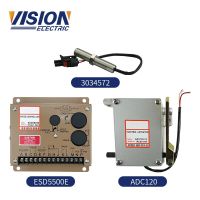 1 Set  Actuator ADC120 12V 24V with Governor ESD5500E speed controller Pickup Sensor 3034572/msp675 80mm For Diesel Generator