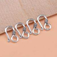 925 sterling silver bracelet button accessories necklace connection button question Mark Button Hook Button DIY materials