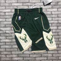 【Feb】 High qual high-quality Latest NBA͛ Stag Team Pants Letter Brother Basketball Pants Green White Black City Version Hot Pressing 75Th Anniversary