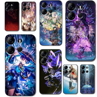 Case For TECNO SPARK GO 2023 POP 7 PRO Silicon Phone Back Cover black tpu case Cyno Funda