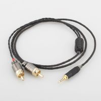 Hi Fi TRRS Seimbang 2.5Mm untuk 2 RCA Male Kabel Audio untuk Cayin N5 Iriver AK240 AK380 AK120II Amp Onkyo DP-X1