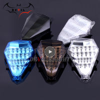 ไฟมอเตอร์ไซค์ไฟ LED สำหรับยามาฮ่า YZF R6 YZF-R6 06 07ดัดแปลงไฟเบรกรถจักรยานยนต์ไฟท้ายพร้อมอุปกรณ์เสริมสัญญาณเลี้ยว Led