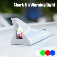 【CW】๑☂  Fin Warning Car Roof Antenna Decoration Night Anti-collision Flashing Lamp Accessories