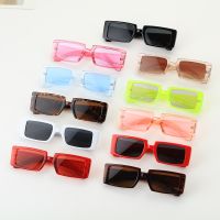 【CW】 New fashion retro sunglasses ladies rectangular female UV400 lens