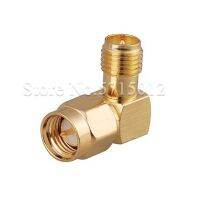 2PCS SMA-JKW RF Adaptor SMA Male Head Internal Thread Turn to RP-K External Thread Connector Antenna Converter