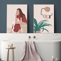Funny Toilet Roll Sign Canvas Poster Wall Art Prints Enjoy Your Poop Please Boho Bathroom Rules Wall Decor For Room Home