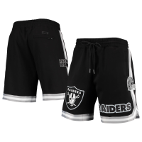 กางเกงมีกระเป๋าขายดีชายลาสเวกัส Raiders Pro กางเกงขาสั้นหลักมาตรฐาน-สีดำ