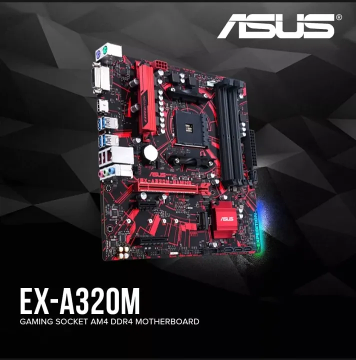 Asus EX A320M Gaming Motherboard Socket Am4 Ddr4, A320 Chipset Bios
