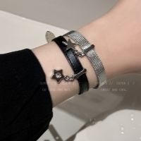 y2k Sweet and Cool Hot Girl Star Pendant Stacked High-Looking Bracelet Trendy Ins Millennium Style Niche Design High-end Hand Accessories