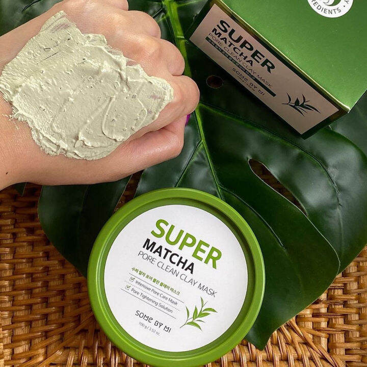 some-by-mi-super-matcha-pore-clean-clay-mask-100g-มาส์กโคลนมัจฉะ-เนื้อนุ่ม-ขจัดเซลล์ผิว-กระชับรูขุมขน