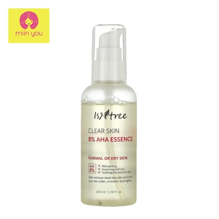 Isntree Clear Skin 8 AHA Essence (100 ml) [EXP 15 MAY 2023] Lazada