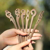 ✜ Wooden Hairpins 10 Chinese Styles Women Girls Hair Sticks Chopstick Shaped Hair Clips Pins Antiquity Hair Jewelry Accessories