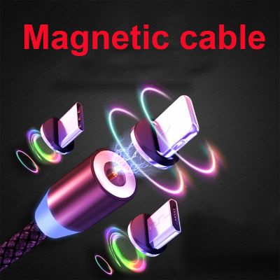 （A LOVABLE） LED Magnetic USB2.4ACharging Type CMagnet Charger Data ChargeUSBMobile PhoneUSB Cord