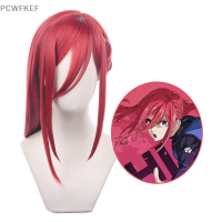 PCWFKEF Anime Blue LOCK hyoma chigiri คอสเพลย์วิกผมสีแดงผมทนความร้อนวิกผม