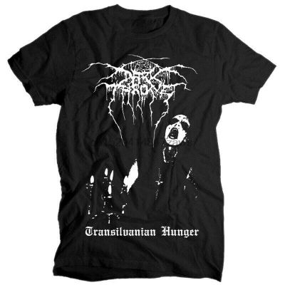 Darkthrone Transilvanian Hunger V1 T เสื้อสีดำ Extreme Metal BandS-5XL