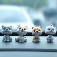 【jw】❧  Francês Cão Cabeça Agitando Figuras Bonitos Car Ornaments Dolls Cartoon Decorações Interior Acessórios Ornament