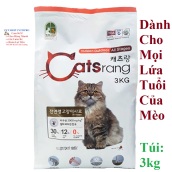 THỨC ĂN HẠT CHO MÈO Catsrang Túi 3kg nhập khẩu Hàn Quốc