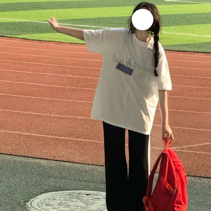 grace-chili-2395-เสื้อผ้าสาวอวบ-oversize-เสื้อยืดแขนสั้นสไตล์เกาหลี-เสื้อผ้าวัยรุ่นแฟชั่นหญิง-ฮิปฮอป